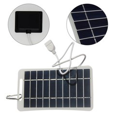 2W 5V Solar Charging Panel USB Battery Charger Small Power Station Waterproof#