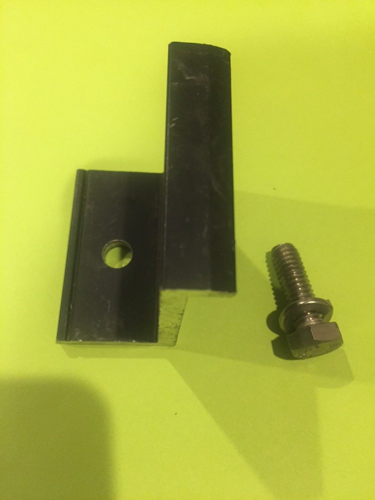 ProSolar, End Clamp Qty. x 4, 1.968” 49.9mm-50.4mm, Black