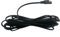 Extendable 16FT SAE Connector Cable with Battery Clamps & Solar Charge Indicator