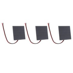 ˜3 Set Small Solar Panels Professional 1W Monocrystalline Silicon High Effici