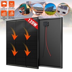 120W Mono Solar Panel 18V PV for Off-Grid Battery Power Charge US NEW