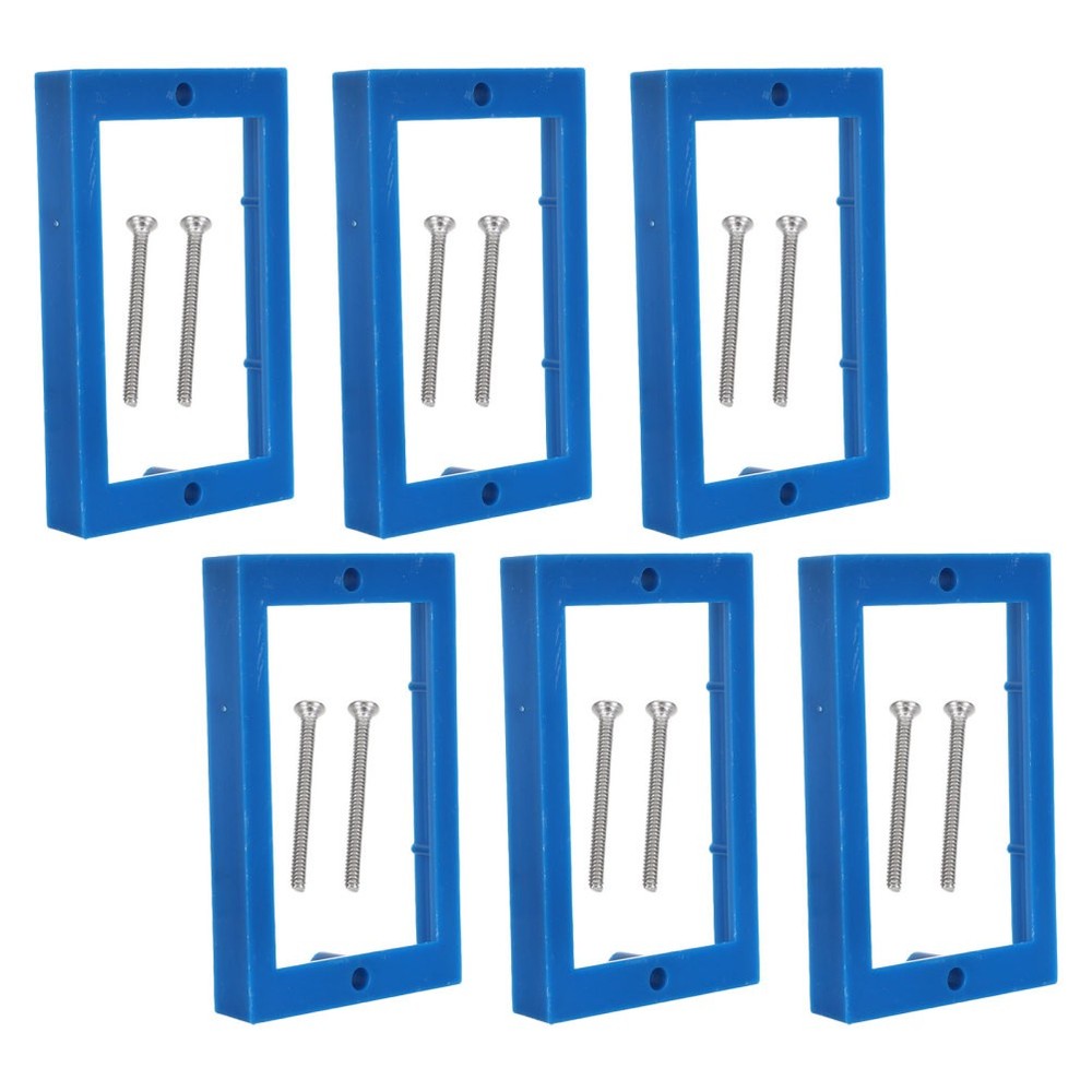 6Pcs Plastic Electric Outlet Box Extenders Single Gang for Thick Walls