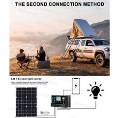 6000W Solar System DC12V to AC110V 220V 100A MPPT Controller 300W Panel InvertuX