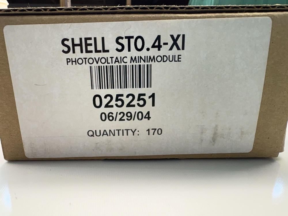 Quantity 170 pcs SHELL ST0.4-XI Photovoltaic minimodule Cell, 2.38″ x 2.38″