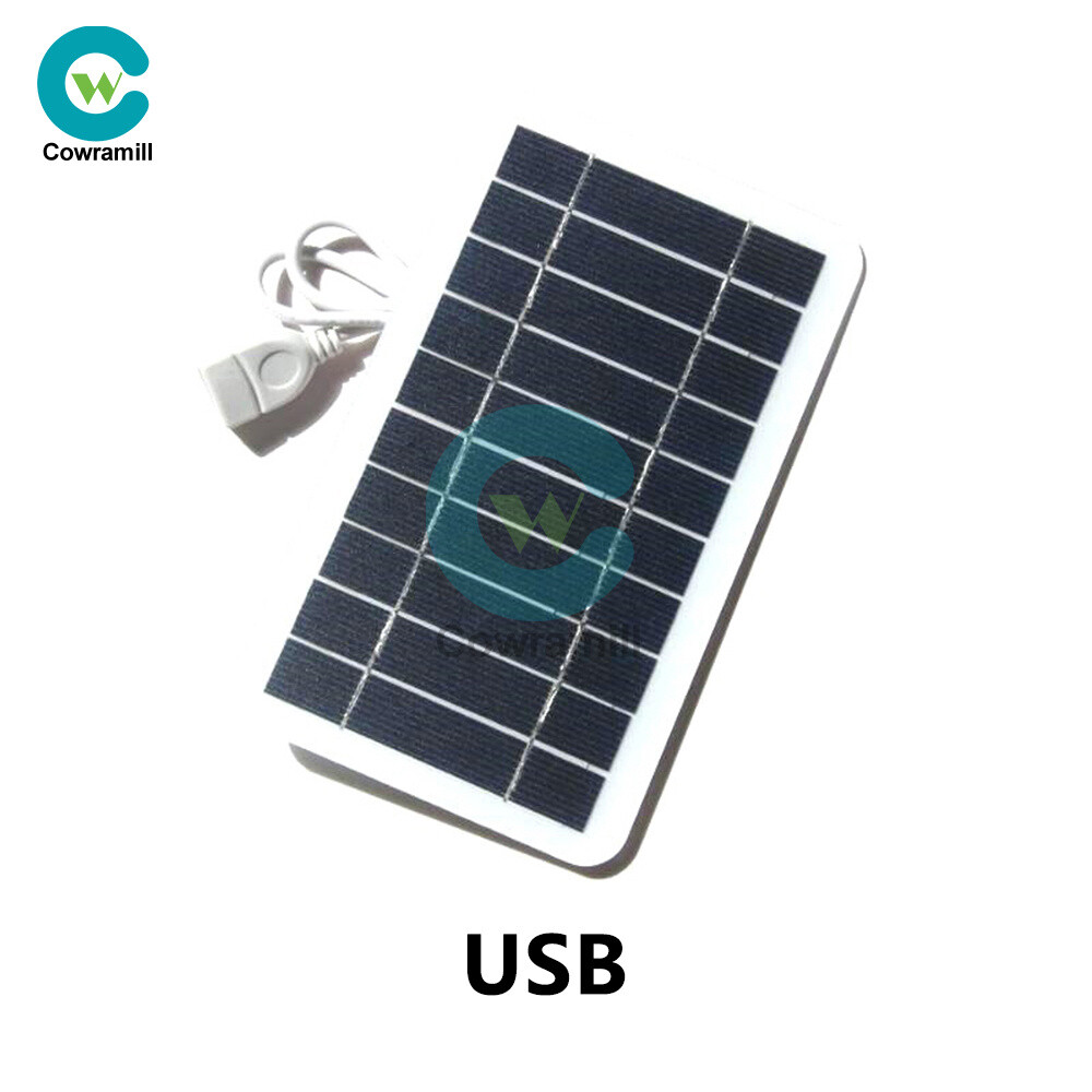 Solar Panel Output USB Outdoor Portable Solar System 5V 2W Mobile Phone Charger