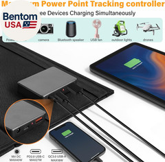 2026Upgrade 40W Foldable Solar Panel Charger,25% High Efficiency Portable N Type