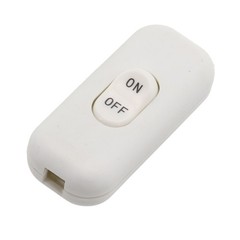 Inline Rocker Switch 6A 110-250V for Electric Lamps and Home Appliances
