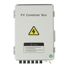 6 String Solar PV Combiner Box 15A Circuit Breaker for Solar Panel Plastic