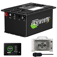 48V 105Ah Lithium LiFePO4 Battery Golf Cart BMS 15000 Deep Cycle 10Year WARRANTY