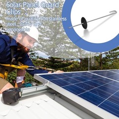 300-Pack Stainless Steel Solar Panel Guard Clips for Bird and Animal Protection