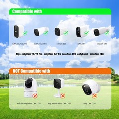 Solar Panel for eufy Camera,Security Camera,5V 4W Solar Panel for eufyCam 2/2