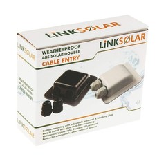 Weatherproof ABS Solar Double Cable Entry Gland