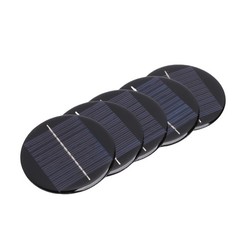 5pcs Round Monocrystalline Silicon Solar Panel For Small Devices