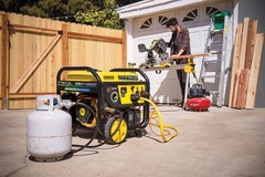 Champion Power Equipment 8125-Watt Electric Start Tri-Fuel Portable Generator…