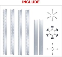 2/4PCS Solar Panel RV Tilt Mount Brackets Rooftop Flat Surface Adjustable Frame