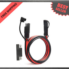 SAE Extension Cable 10 AWG 6FT Heavy Duty Solar Power Battery Charger Wire with