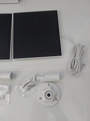 Solar Panel for Security Camera, 5W USB Solar Panel for Micro and USB-C 2 Pack
