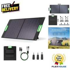 Ultra-Portable 100W Solar Charger with Kickstands – Ideal for Camping & RVs