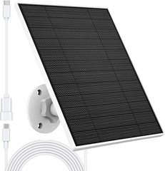 Solar Panel for Eufy Camera, 5W Monocrystalline Charger with 9.8ft Cable