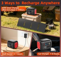 Portable Solar Generator 300W Backup Power Station