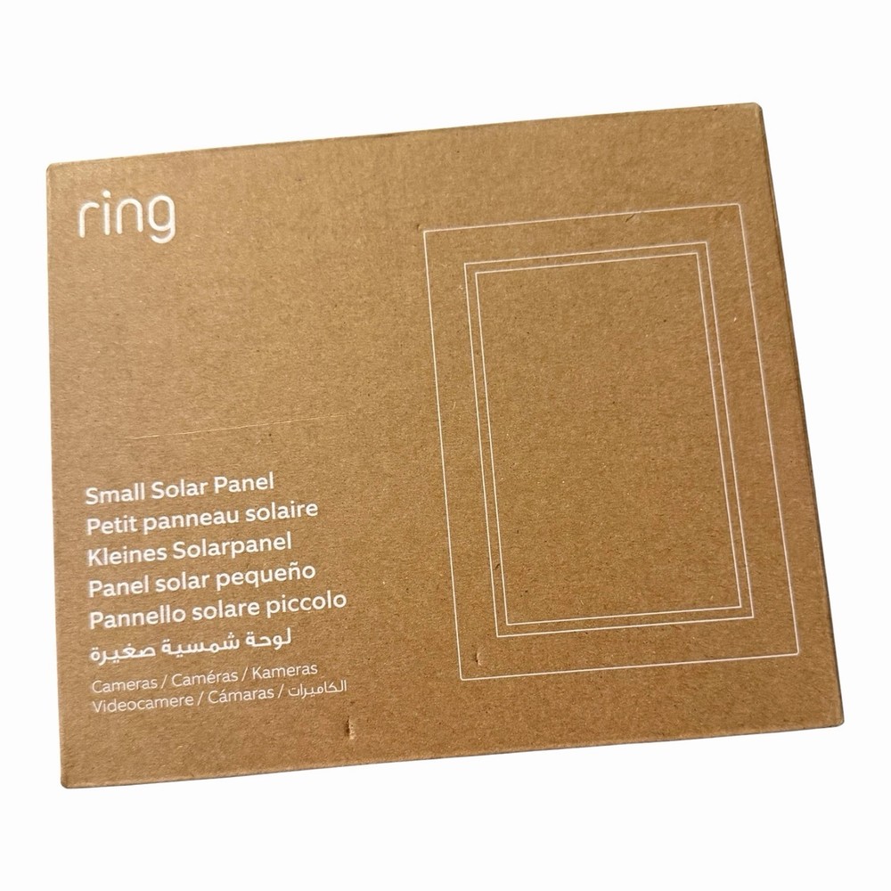 Ring Small Solar Panel USB-C Home Security Attachment White 23-010868-02