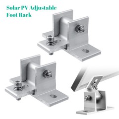 NEW Adjustable Solar Panel Tilt Mounting Rack Bracket RV Roof Flat Surface Frame