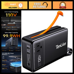 Portable Power Station 99.9Wh Mini Generator with AC Outlet & USB for Camping, H