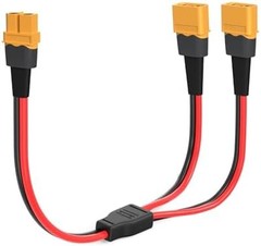 XT60 Y Splitter,12AWG XT60 1 Female to 2 Male Connector Cable for UAV Phantom Qu