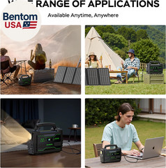 Solar Generator 155Wh with 30W Solar Panel Portable Power Station with 2X 100W A