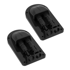 Solar Double Cable Entry Gland Box ABS Waterproof Dual Wire Connector Adapter Id