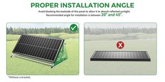 100W 200W 300W 400W 500W 1000W Bifacial Solar Panel 12V 18BB Mono Home RV Power