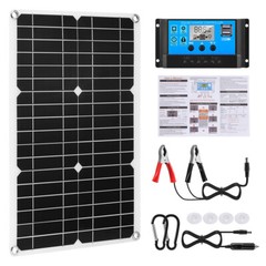 400W Solar Panel Kit 100A 12V Charger w/Dual USB Controller RV Caravan Boat