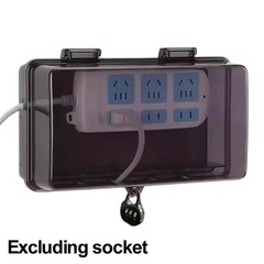 For Different Outlets Lockable Extension Box 6 Output Holes Box ABS Material