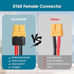 Solar to XT60 Charge Extension Cable 12AWG XT60 Solar Cable for Portable 10FT