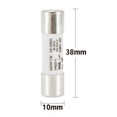 DC Fuse Core 1000V gPV 10x38mm 10A-30A Fusible Link for PV System Protect Tools