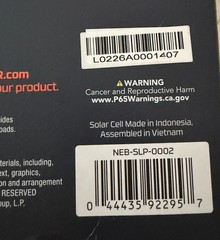 Nebo Reliance 10W Portable Solar Panel Charges 2 Devices At Once New