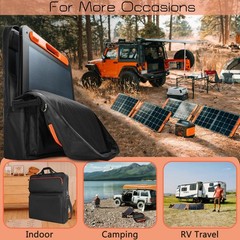 Padded Carrying Case for 2 Solar Panels | Waterproof, Anti-Rub Strap, 1680D Oxfo