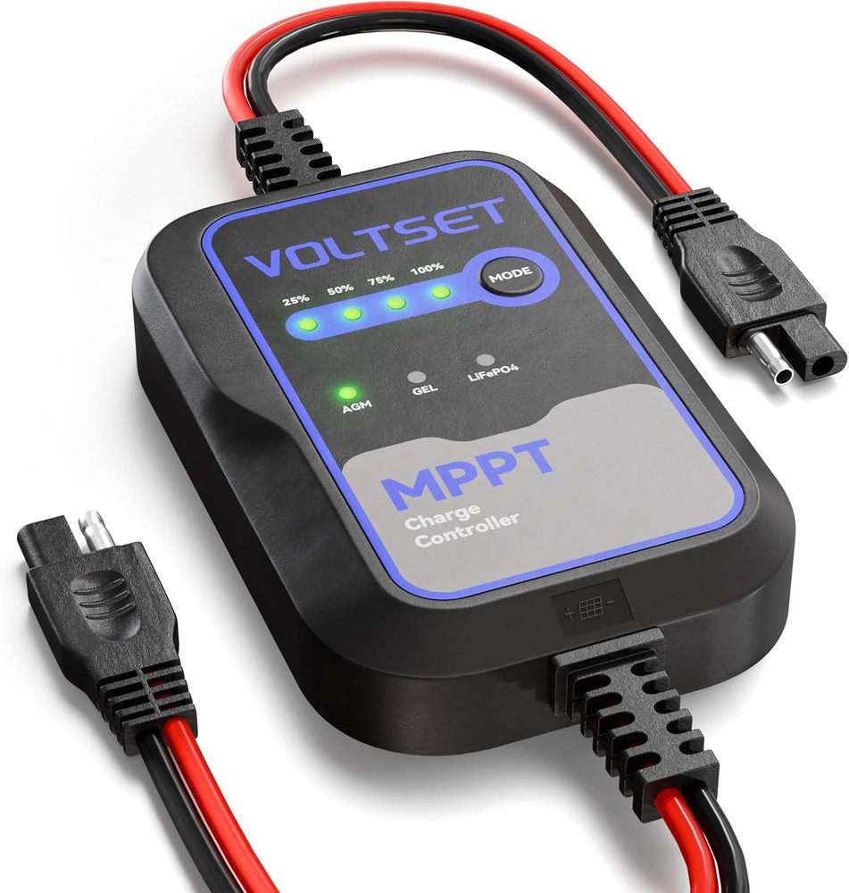 MPPT Solar Charge Controller : IP65 Waterproof – Display for Gel AGM Lead-Acid L