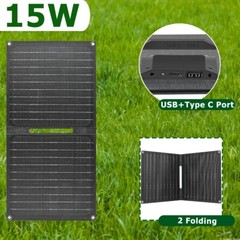 ETFE Folding Solar Panel Kit 40W 12V Mono Camping Battery Type-c/USB/DC Charging