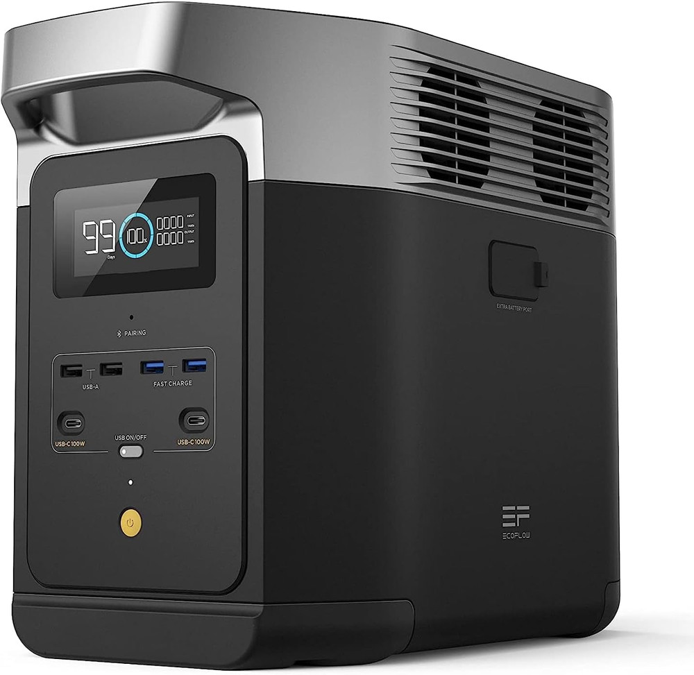 EF Portable Power Station DELTA 2, 1024Wh Lifepo4 (LFP) Battery, 1800W AC/100W