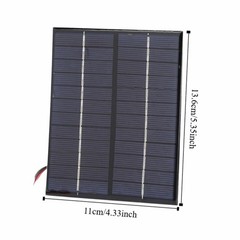Polycrystalline Solar Panel with Alligator Clips – Portable Solar Charger for…