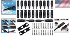 Comprehensive 24 PCS Solar Connector Set with 2 Spanners – Optimal for Any Setup