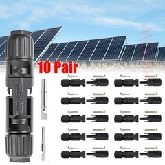 10 Pair Male Female M/F Wire Cable Connector Solar Panel Adapter 30A Waterproof