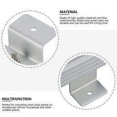4 Pcs Mounting Hardware Solar Panel Bracket Corner Z Brackets RV