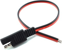 Durable 18AWG SAE Extension Plug Cable – Quick Connect Solar Solution (2 Pcs)