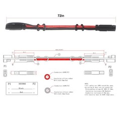 10Gauge SAE Extension Cable 10AWG – 6FT SAE to SAE Cable Battery Charger Exte…
