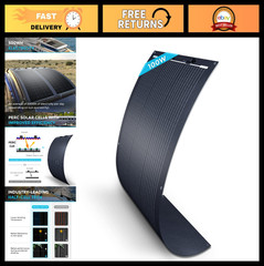 100W Flexible Solar Panel 12V – High-Efficiency 22% Ultra Lightweight for RV, Bo
