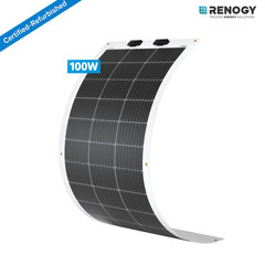Renogy 100W 12V Flexible Solar Panel Monocrystalline For Marine RV Refurbished