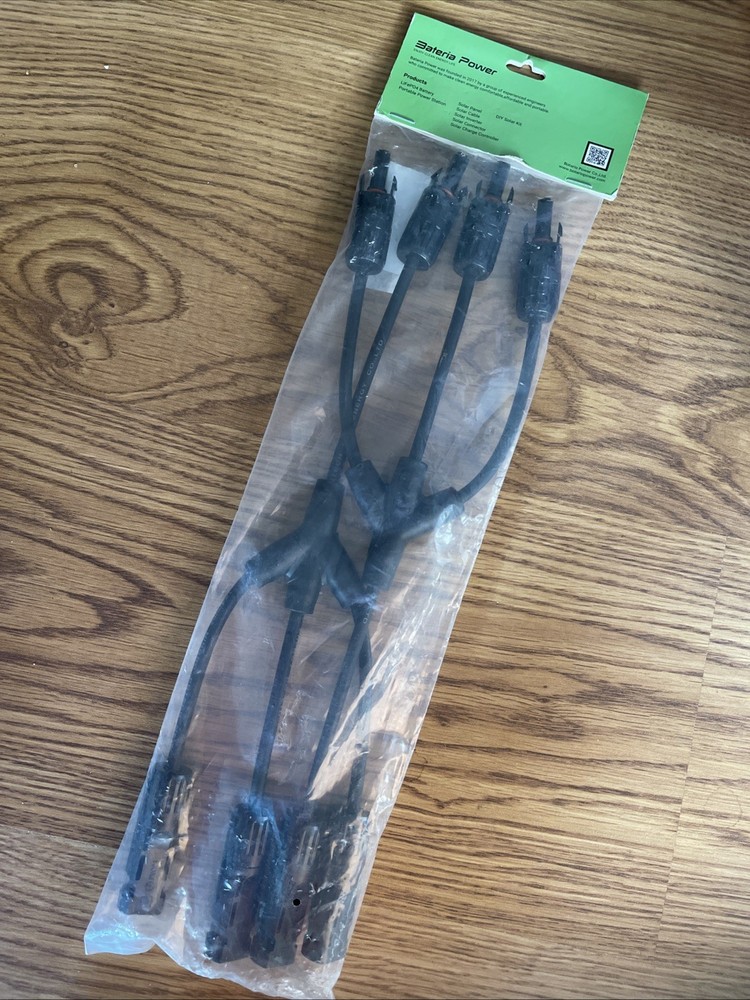 Bateria Power 30A Solar Connectors Y Branch Cable 3 to 1