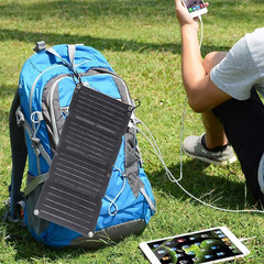 4-fold Foldable 10W 5V Solar Panel Portable Mobile Solar Panels Charger Dual USB